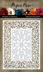 Leaf Burst Rectangle Frame Metal Cutting Die 20547 - Paper Rose Studio