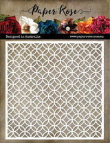 Leafy Circle Lattice 6x6" Stencil 21546 - Paper Rose Studio