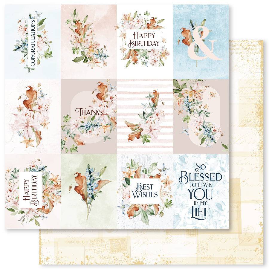 Lily's Garden D 12x12 Paper (12pc Bulk Pack) 24529 - Paper Rose Studio