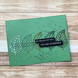 Lined Leaf Outlines Metal Cutting Die 18685 - Paper Rose Studio