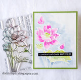 Lotus Bouquet 4x6" Clear Stamp Set 19087 - Paper Rose Studio