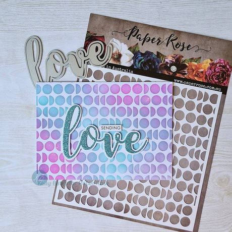 Love Large Layered Word Metal Die Set 18042 - Paper Rose Studio