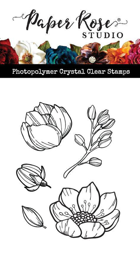 Lydia's Blooms Stamp Set 25852 - Paper Rose Studio