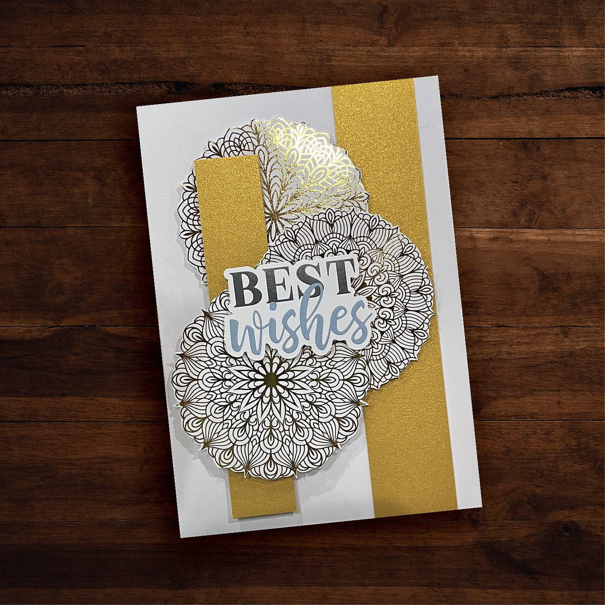 Mandala Card Fronts - Gold Foil 6x6 Paper Collection 29242 - Paper Rose Studio