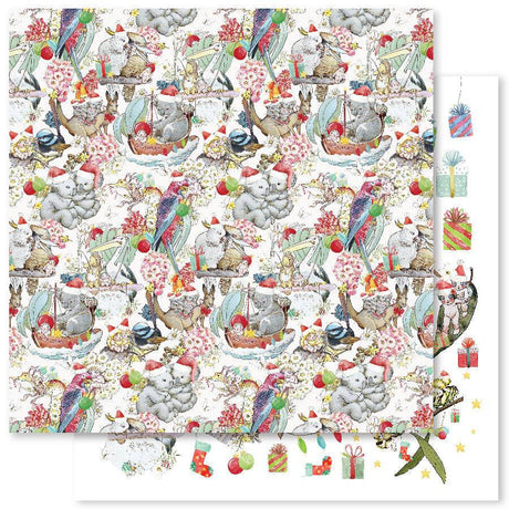 May Gibbs Christmas B 12x12 Paper (12pc Bulk Pack) 24055 - Paper Rose Studio