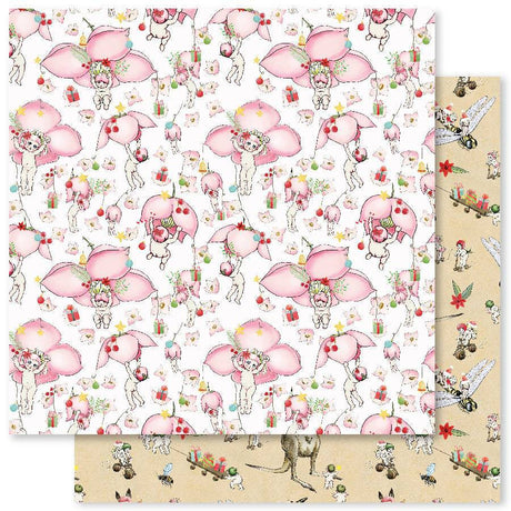 May Gibbs Christmas E 12x12 Paper (12pc Bulk Pack) 24064 - Paper Rose Studio