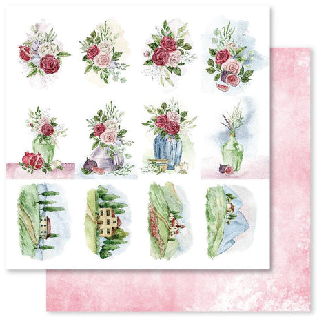 Mediterranean Summer A 12x12 Paper (12pc Bulk Pack) 29164 - Paper Rose Studio