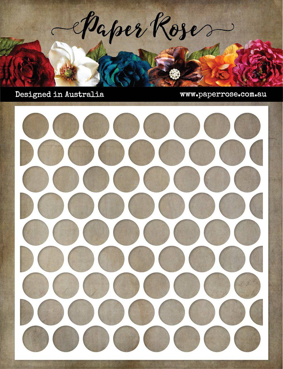 Mega Spot 6x6" Stencil 18885 - Paper Rose Studio