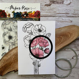 Modern Poppies Clear Stamp Set 20580 - Paper Rose Studio