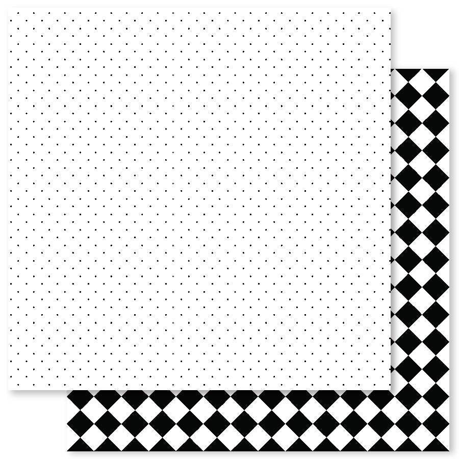 Monochrome Basics 1.1 E 12x12 Paper (12pc Bulk Pack) 21510 - Paper Rose Studio