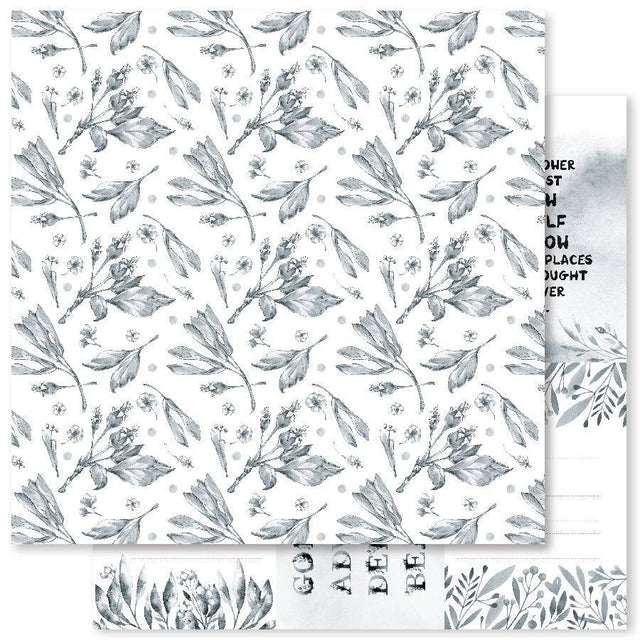 Monochrome Garden E 12x12 Paper (12pc Bulk Pack) 24748 - Paper Rose Studio