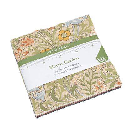 Morris Garden by V & A Charm Pack - Moda Fabrics - Paper Rose Studio