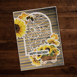 Mosaic Sunflower Metal Cutting Die 28510 - Paper Rose Studio