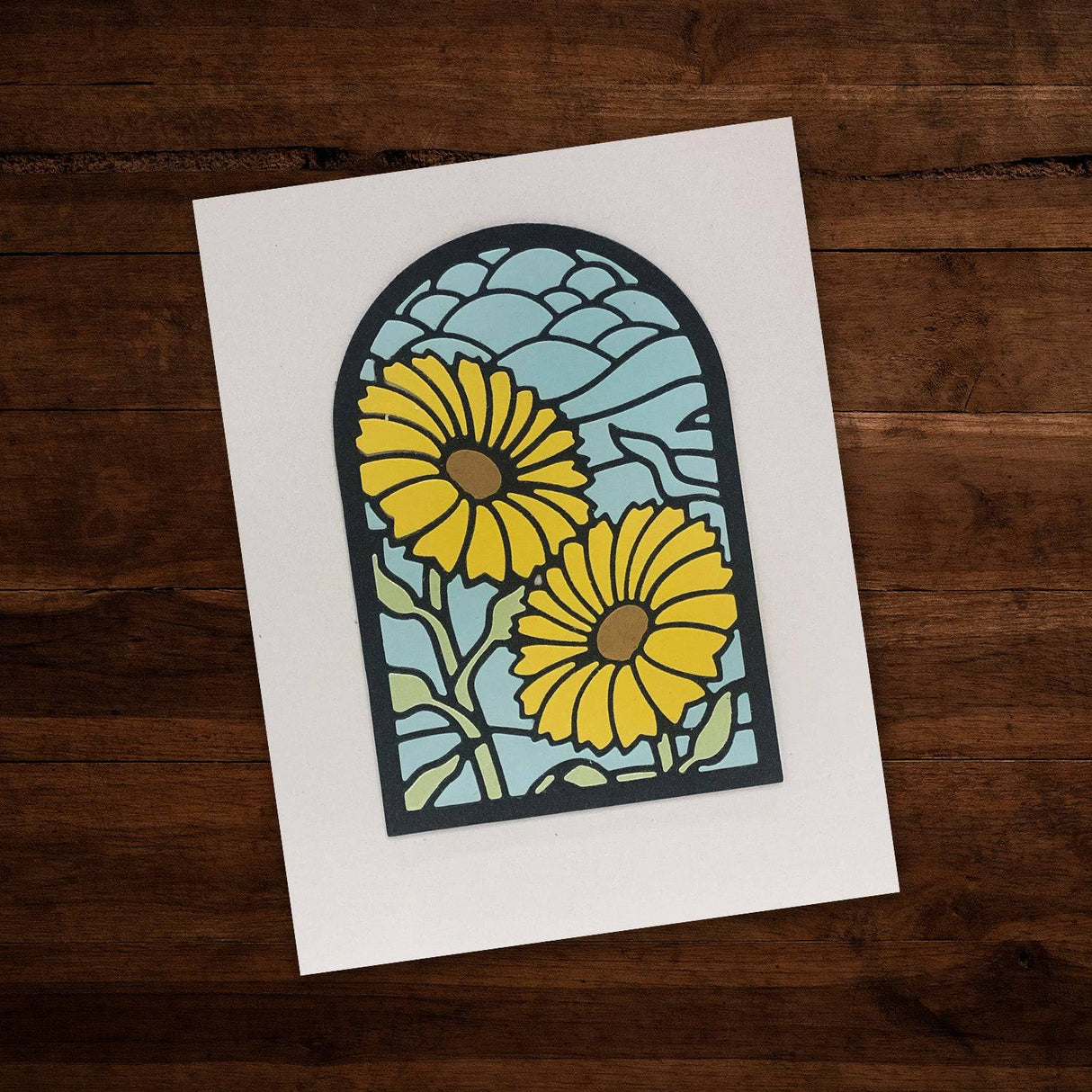 Mosaic Sunflower Metal Cutting Die 28510 - Paper Rose Studio