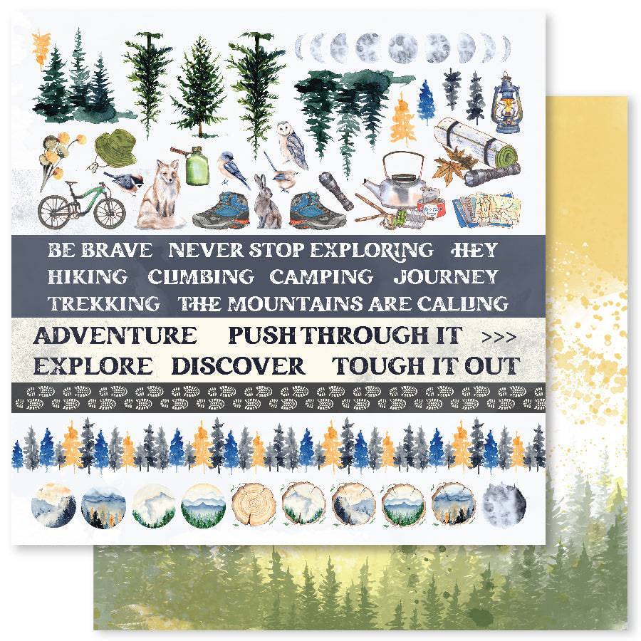 Mountain Trek A 12x12 Paper (12pc Bulk Pack) 21717 - Paper Rose Studio