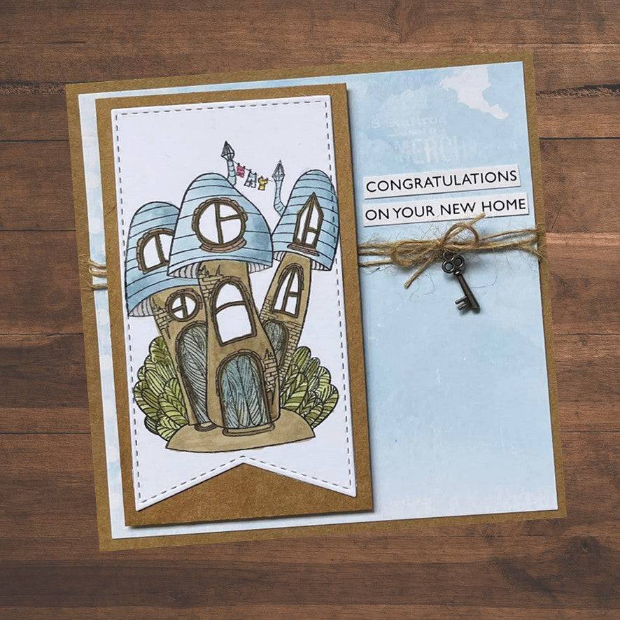 Mushroom House 3 Stamp Set 24622 - Paper Rose Studio