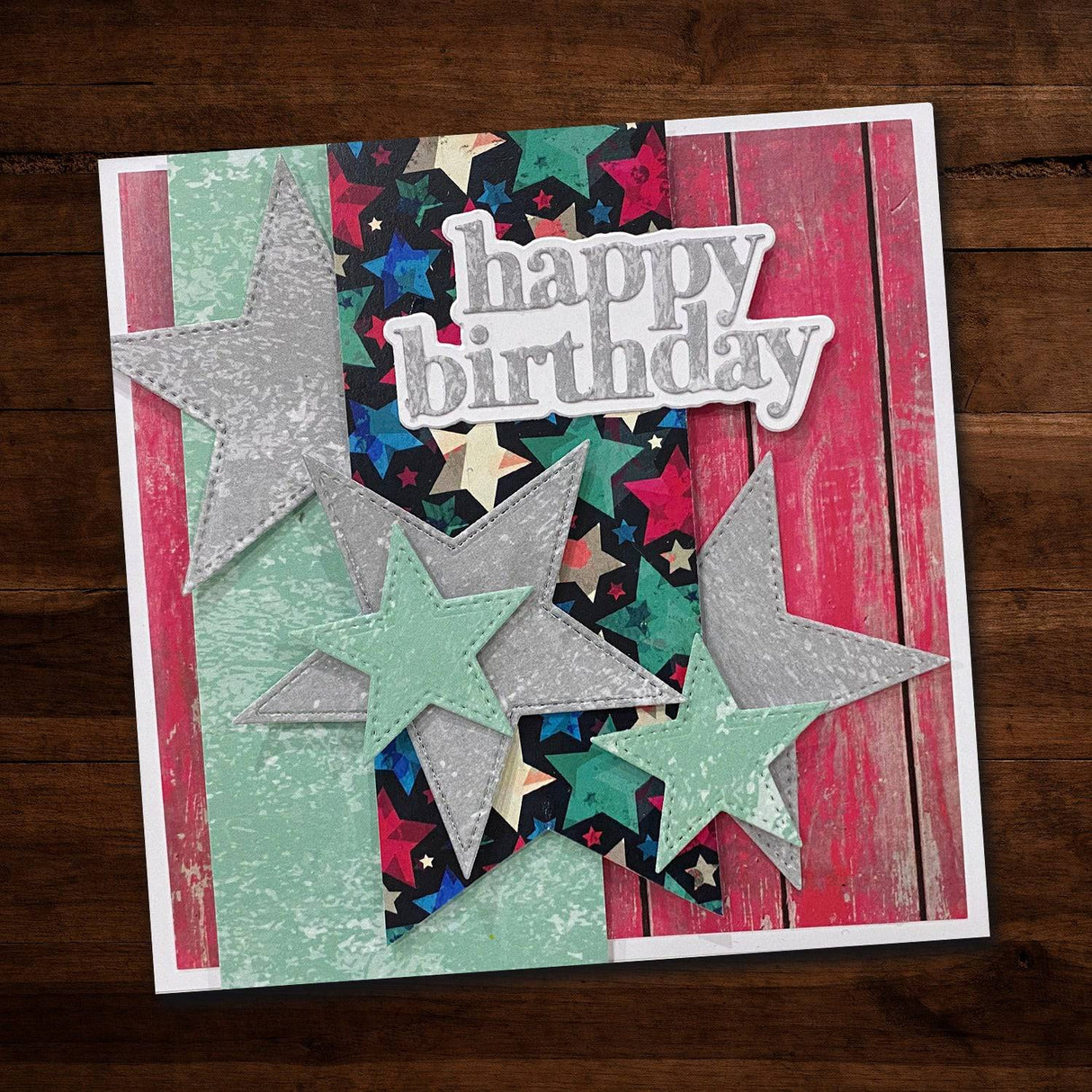 Nesting Stitched Stars Metal Cutting Die 17619 - Paper Rose Studio