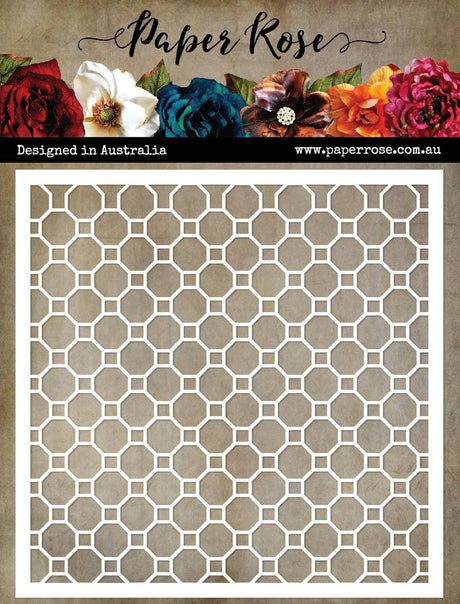 Octagon Mesh 6x6" Stencil 26488 - Paper Rose Studio