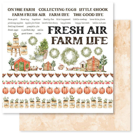 On The Farm C 12x12 Paper (12pc Bulk Pack) 23536 - Paper Rose Studio