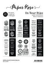 On Your Bike A5 12pc Sentiment Sheets 22078 - Paper Rose Studio