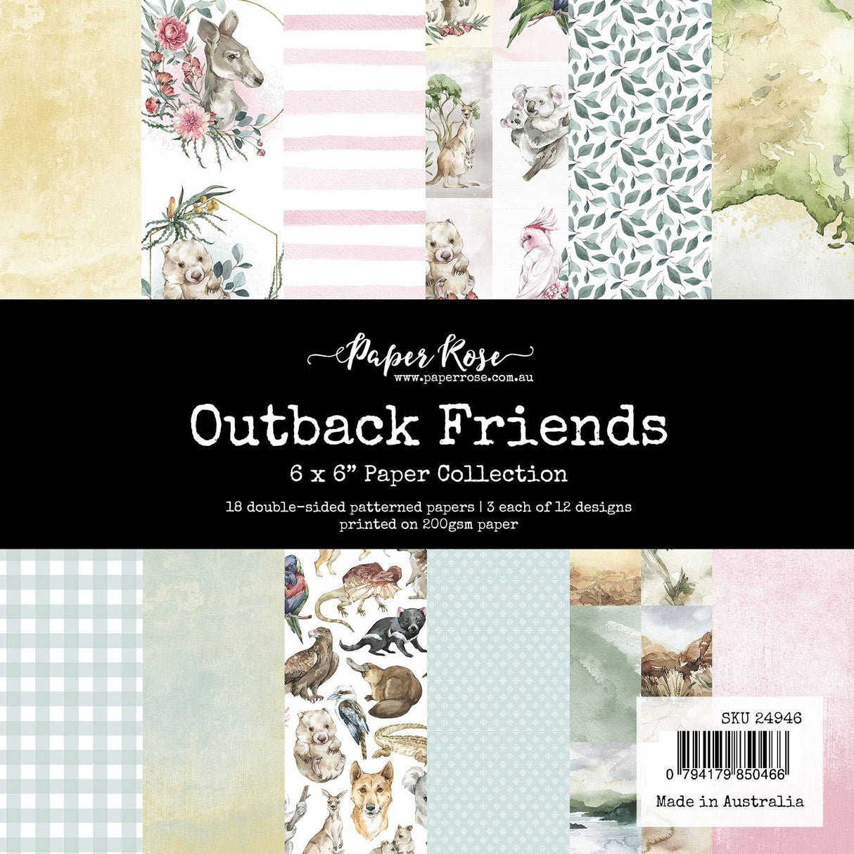 Outback Friends 6x6 Paper Collection 24946 - Paper Rose Studio