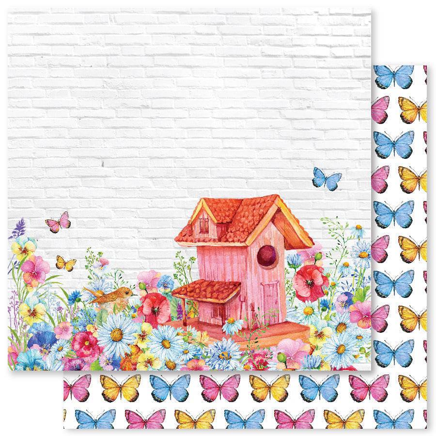 Pansy Garden D 12x12 Paper (12pc Bulk Pack) 22315 - Paper Rose Studio