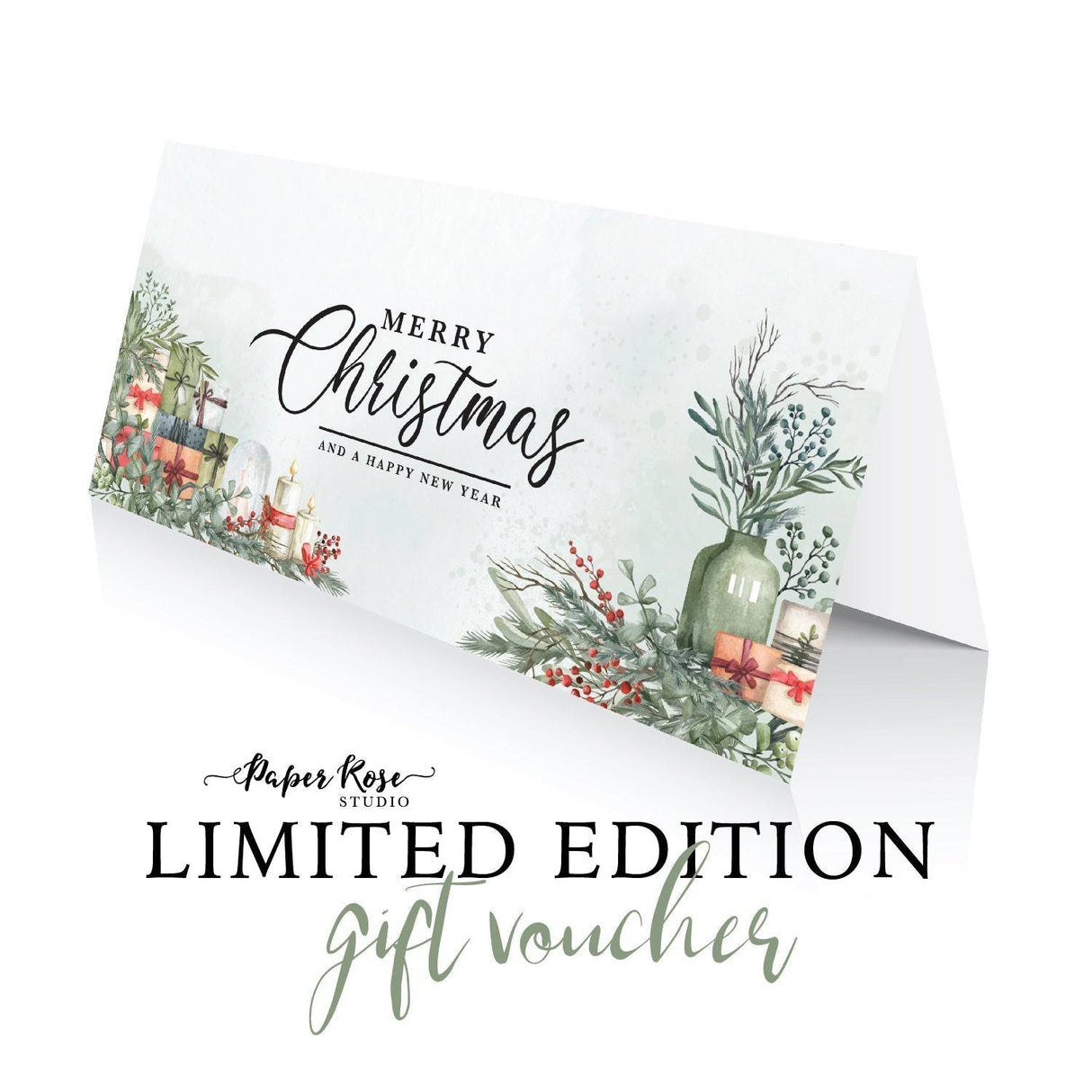 Physical Gift Voucher - Christmas - Paper Rose Studio