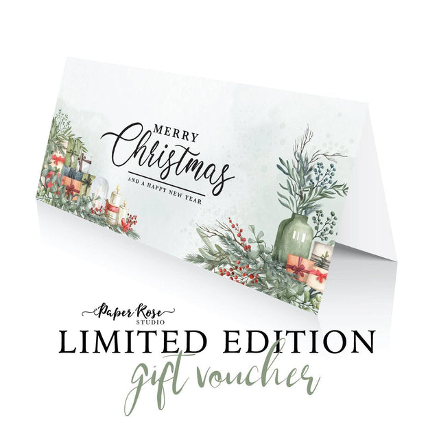 Physical Gift Voucher - Christmas - Paper Rose Studio