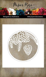 Pinecone Circle Metal Cutting Die 26086 - Paper Rose Studio