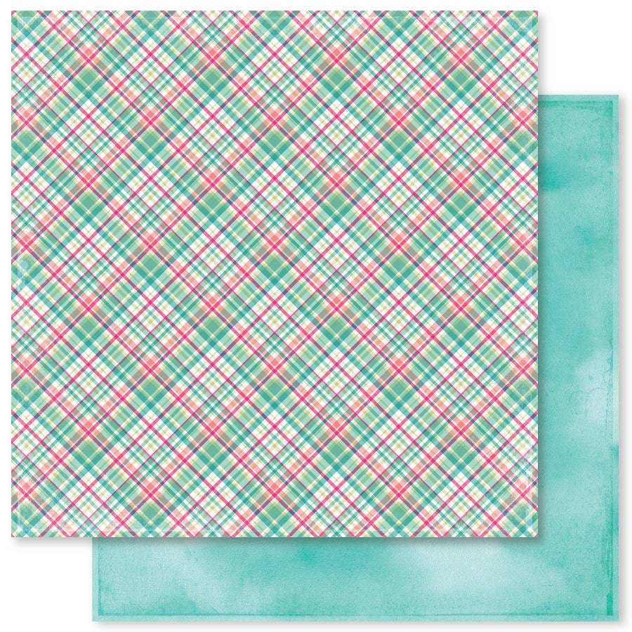 Plaid & Watercolour Mix A 12x12 Paper (12pc Bulk Pack) 20414 - Paper Rose Studio