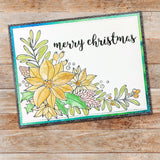 Poinsettia Corner 4x6" Clear Stamp Set 18378 - Paper Rose Studio