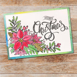 Poinsettia Corner 4x6" Clear Stamp Set 18378 - Paper Rose Studio