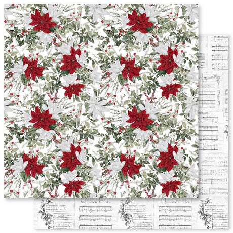 Poinsettia Garden A 12x12 Paper (12pc Bulk Pack) 26848 - Paper Rose Studio