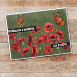 Poppies Clear Stamp Set 17496 - Paper Rose Studio