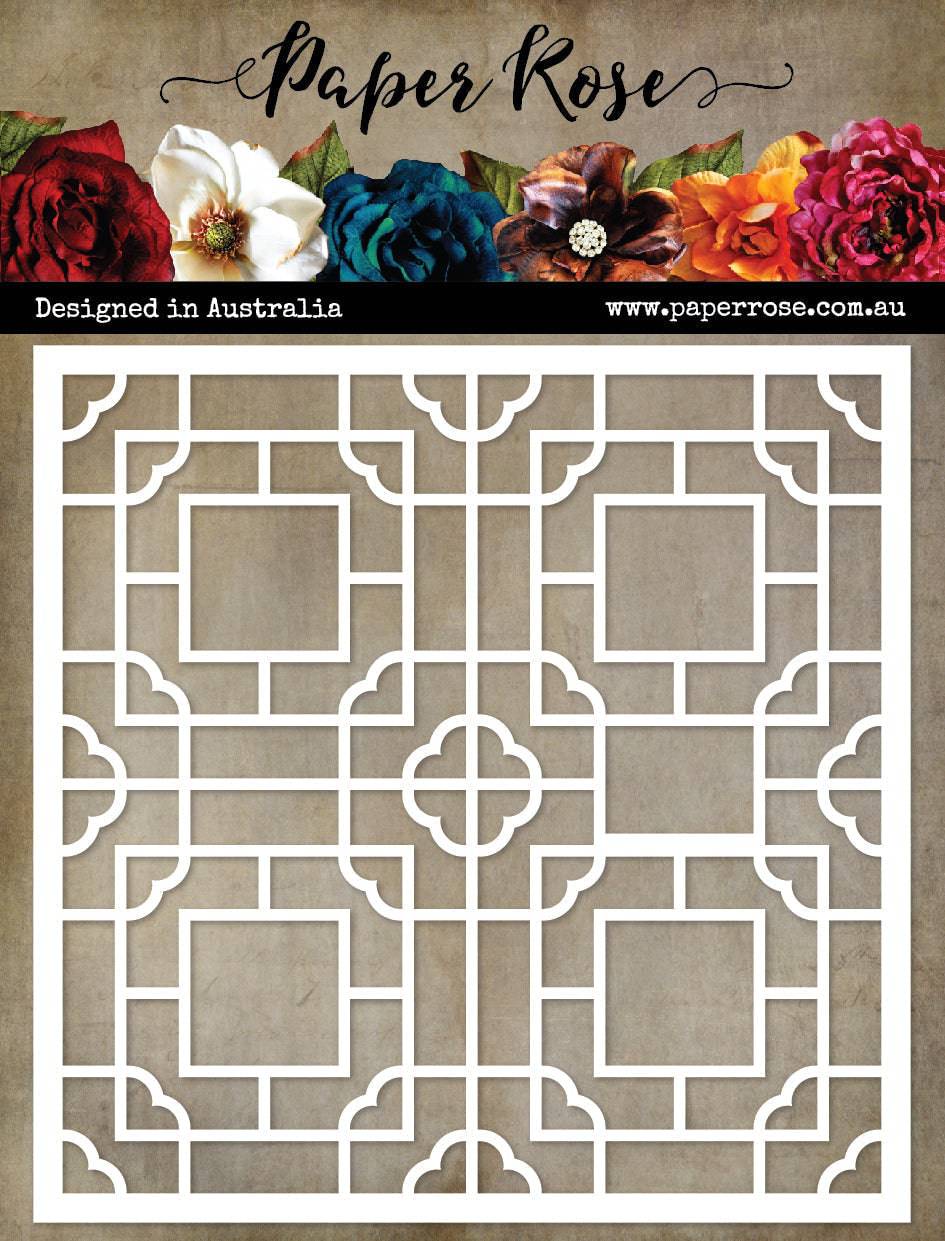 Porcelain Tile 1 6x6" Stencil 22591 - Paper Rose Studio