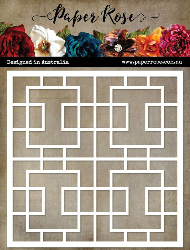 Porcelain Tile 2 6x6" Stencil 22594 - Paper Rose Studio