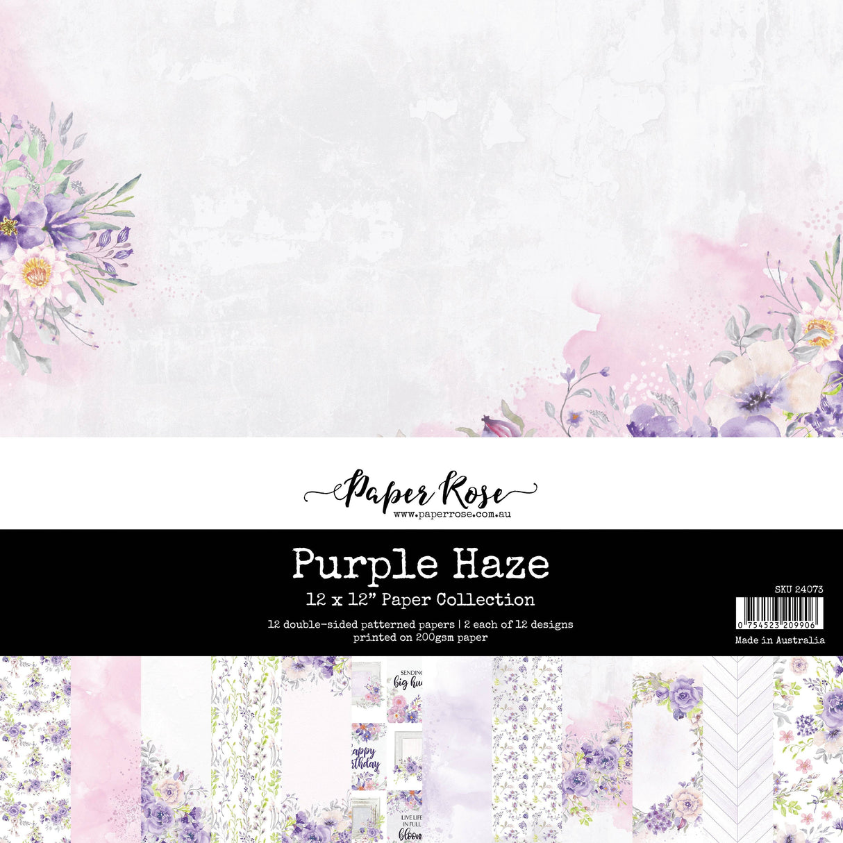 Purple Haze 12x12 Paper Collection 24073 - Paper Rose Studio