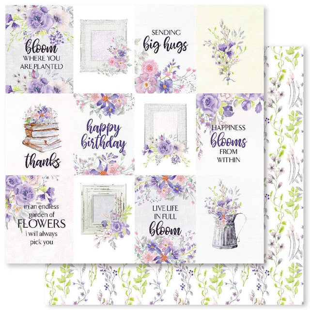 Purple Haze B 12x12 Paper (12pc Bulk Pack) 24079 - Paper Rose Studio