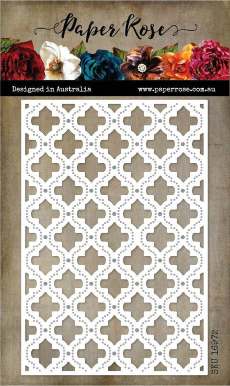 Quatrefoil Background 2 Metal Cutting Die 16972 - Paper Rose Studio