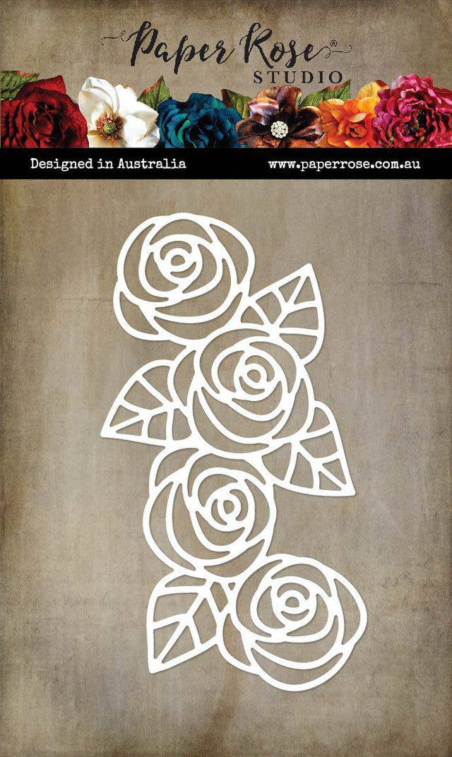 Rambling Rose Border Metal Cutting Die 25996 - Paper Rose Studio