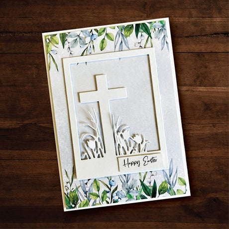 Rectangle Frame with Cross Metal Cutting Die 29662 - Paper Rose Studio