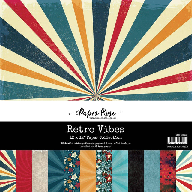 Retro Vibes 12x12 Paper Collection 20075 - Paper Rose Studio