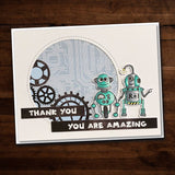 Robot Friends 4x6" Clear Stamp Set 19090 - Paper Rose Studio