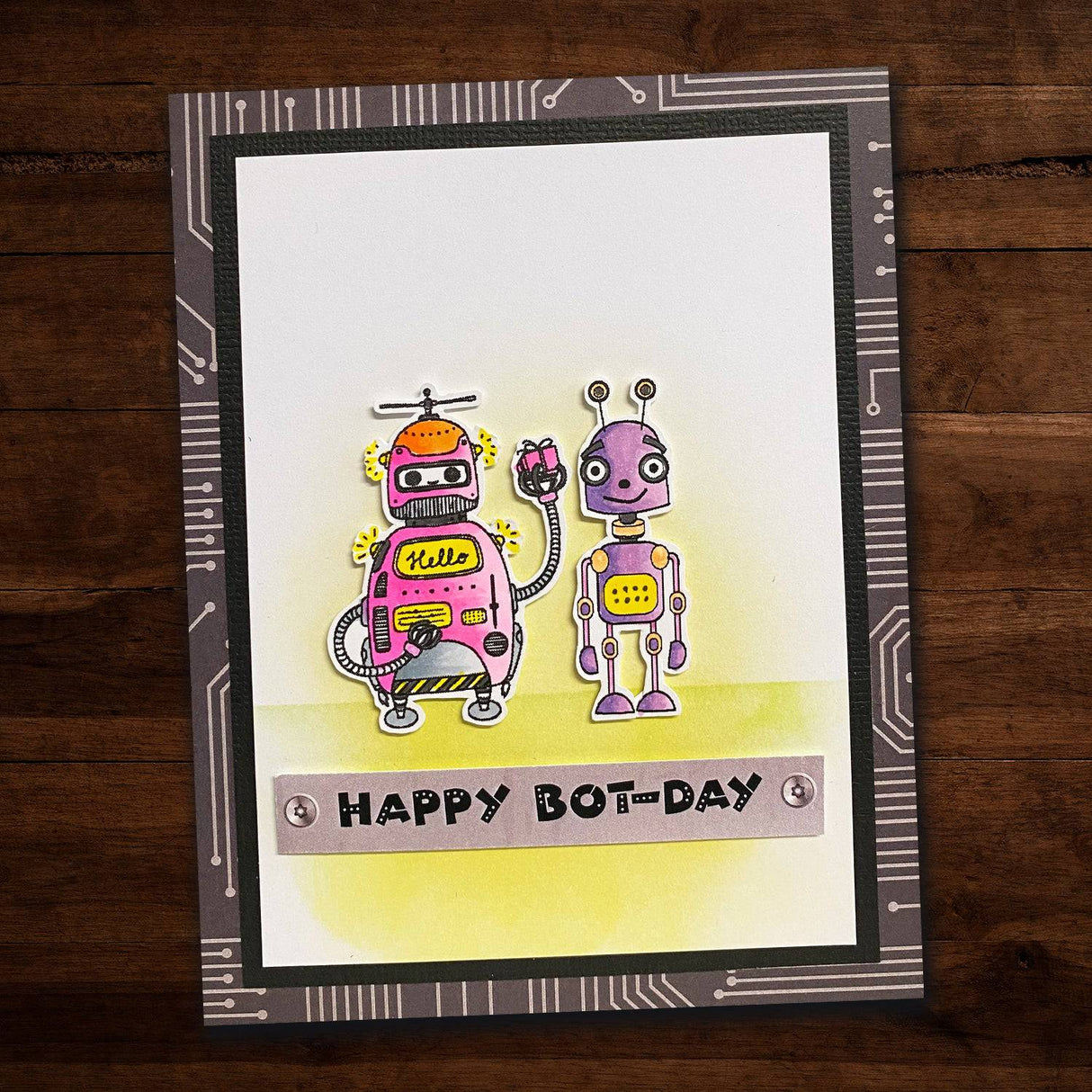 Robot Friends 4x6" Clear Stamp Set 19090 - Paper Rose Studio