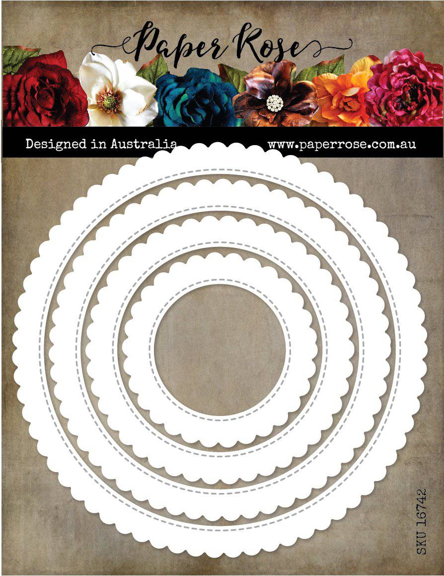 Scalloped Circle Frames Metal Cutting Die 16742 - Paper Rose Studio