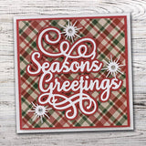 Season's Greetings Metal Cutting Die 17640 - Paper Rose Studio