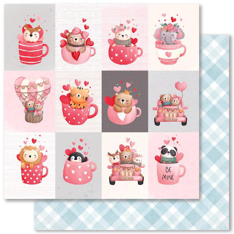 Sending Hugs E 12x12 Paper (12pc Bulk Pack) 29059 - Paper Rose Studio