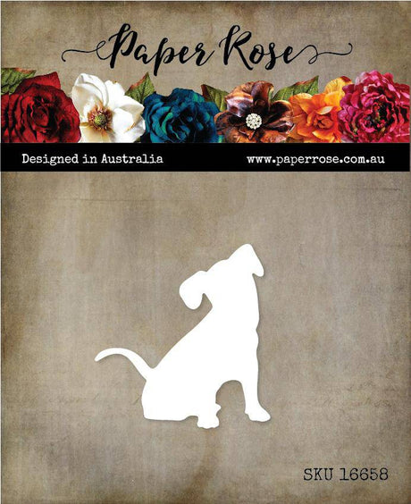 Sitting Dog Metal Cutting Die 16658 - Paper Rose Studio