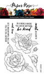 Sketchy Roses 4x6" Clear Stamp Set 18636 - Paper Rose Studio