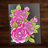 Sketchy Roses 4x6" Clear Stamp Set 18636 - Paper Rose Studio